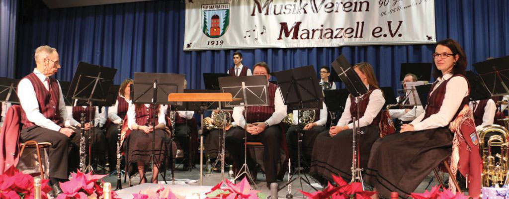 Der Musikverein Mariazell beim Weihnachtskonzert 2014