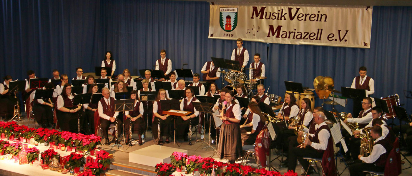 Der Musikverein Mariazell beim Weihnachtskonzert 2018